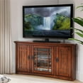 thumbnail image 2 of Maklaine Mission 46" Wood Corner TV Stand with Storage in Oak, 2 of 8