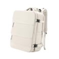 thumbnail image 4 of Mochila de viaje Colamx bolsa de lona informal para senderismo Beige, 4 of 8