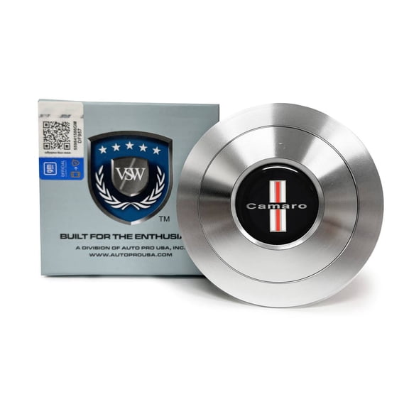 VSW 9-Bolt Premium Billet Horn Button, Camaro Tri Bar Emblem