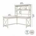 thumbnail image 5 of Bush Furniture Key West 60W L Shaped Desk with Hutch, 5 of 8