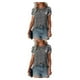 thumbnail image 2 of Jumpingount Camiseta de mujer suelta Casual impresa camisa transpirable senderismo blusa diario Top ropa de moda negro blanco punto S Type3 NO3 Jumpingount CBP233906, 2 of 6