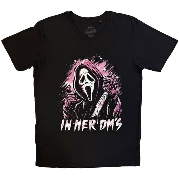 Ghostface Unisex T-Shirt: In Her DM's (Black)