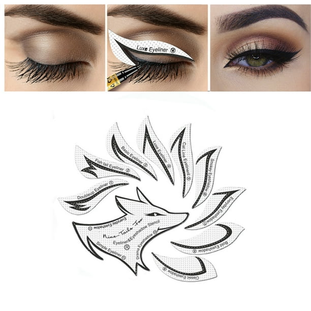 Nine Tail Fox Eyeliner Eyeshadow Sticker, Eyeshadow Pads Stencils
