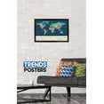 thumbnail image 2 of Map - Blue Wall Poster, 14.725" x 22.375", Framed, 2 of 3
