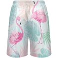 thumbnail image 3 of GZHJMY Flamingo Pajama Pants Short for Men, Lounge Pants Lightweight Men Pajama Bottoms with Drawstring Pockets, Christmas New Year Birthday Gifts, Small, 3 of 7