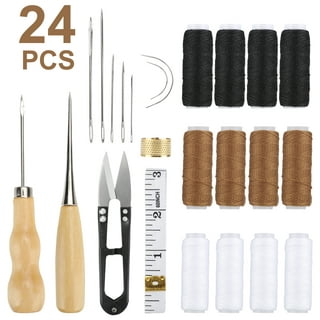 29pcs Leather Craft Tool Kit, TSV Upholstery Repair Kit for Sewing,  Stitching, Measuring 