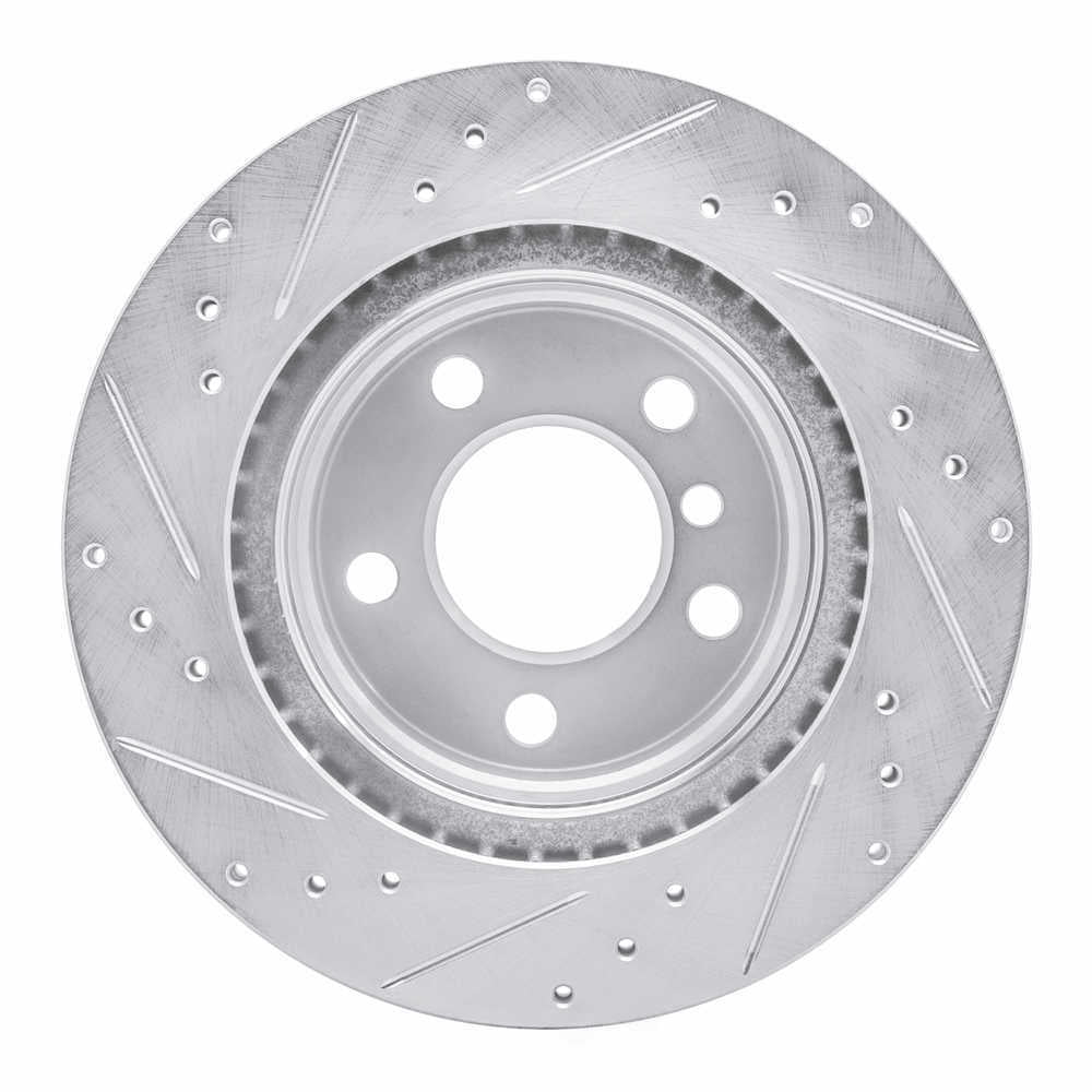 Dynamic Friction Company 631-31111R DFC Brake Rotor - Drilled And Slotted - Silver