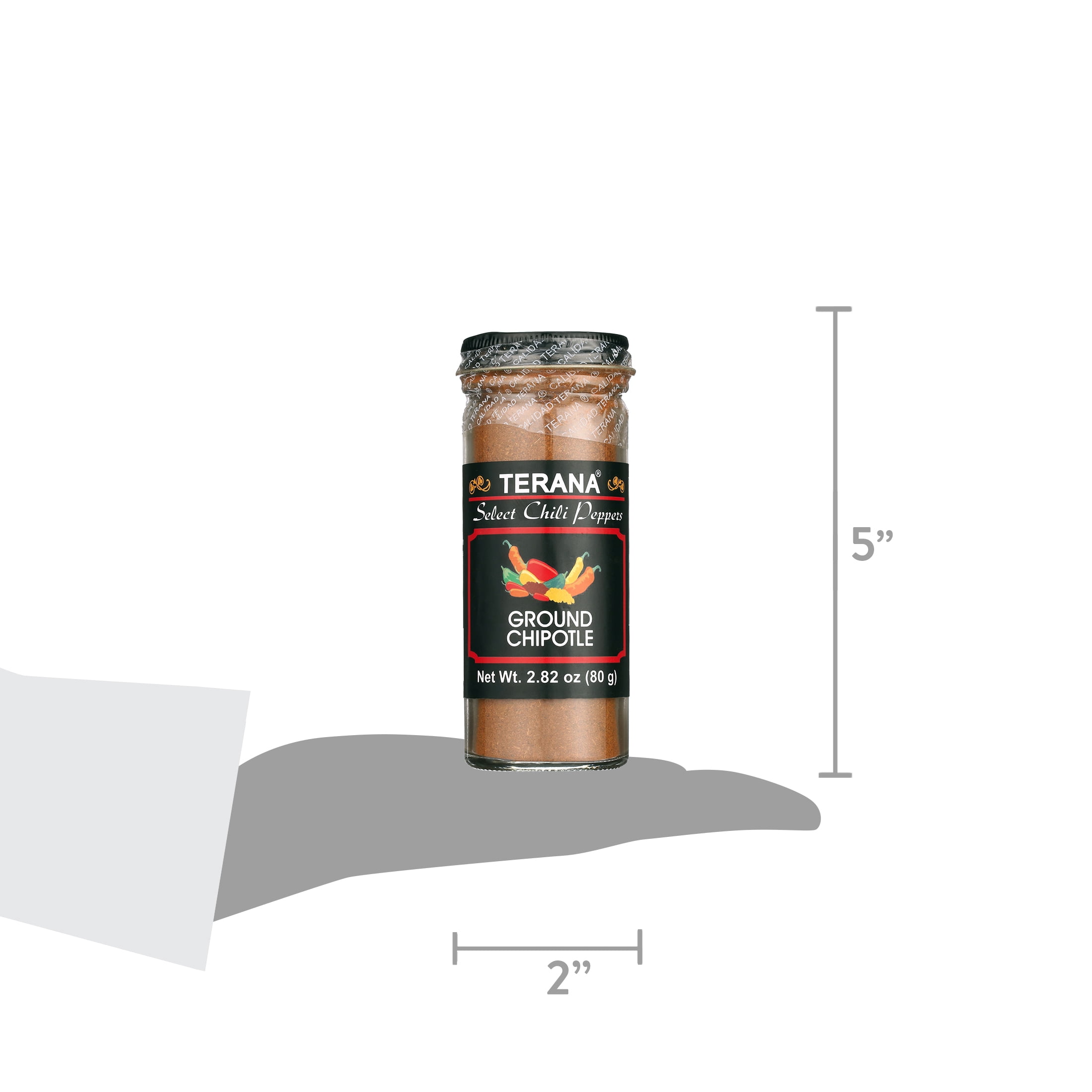 Terana Select Chili Peppers Ground Chipotle, 2.82 oz