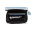 thumbnail image 3 of CTM  Premium Faux Leather Quilted Look Zip Around Card Case (Women), 3 of 4
