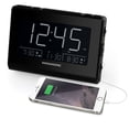 thumbnail image 2 of Magnasonic Radio-réveil avec Recharge USB pour Smartphones et Tablettes, Gradation Automatique, Alarme de Réveil Progressive Double, Batterie de Secours, Réglage Automatique de l'Heure, Grand Écran LED de 4,8 Pouces, FM (CR63) - 2 Pack, 2 of 8