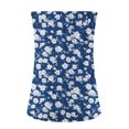 thumbnail image 4 of Womens Tank Tops Plus Size Strapless Sleeveless Printing Bandeau Tank Summer Casual Summer Wear Blue XL, 4 of 5