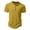 C725 Yellow, variant on Yuncity Mens Tshirts Button Henley Neck Short Sleeve Solid Color Summer Comfortable Outdoor Daily Wear Men's Tees Size L Dark Blue