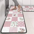 thumbnail image 2 of Kitchen Rugs Sets Of 2,Pioneer Flower Floral Print Pattern Anti Fatigue Kitchen Mat Rugs Non Slip Washable,Decorative Kitchen Floor Mats for Kitchen,Sink,Laundry,17"x47"+17"x47", 2 of 5