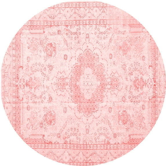 Ahgly Company Indoor Round Persian Red Traditional Area Rugs, 3' Round