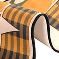 thumbnail image 3 of SKYSONIC 2X6 Feet Creative Pumpkin Love Runner Rug with Rubber Backing, Autumn Farmhouse Check Non Slip Entryway Rug Runner Washable Soft Area Rug Carpet for Hallway Bedroom Kitchen Decor, 3 of 6