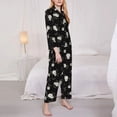 thumbnail image 3 of Lsque Rose Flowers Pattern Long Sleeve Pajama Set for Women - Soft 2-Piece Sleepwear and Loungewear Set with Pockets, Comfy Nightwear-Small, 3 of 7