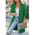 thumbnail image 4 of PRETTYGARDEN Women's 2025 Spring Fall Long Blazer Jackets Long Sleeve Lapel Pockets Loose Fit Work Casual Blazers Outerwear, 4 of 9