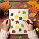 thumbnail image 1 of 10 PCS Flat Stickers 1.6 Inch Maple Leaf Stickers Thanksgiving Handmade Gift Box Decoration Stickers, 1 of 6