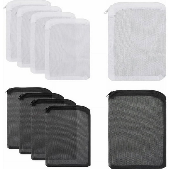 Aquarium Filter Media Bags, Fine Mesh Polyester Reusable Aquarium Filter Bags, High-Quality Water Ecosystem Aquarium Filter Media Bags For Aquarium With Zipper, Fine Mesh Bag