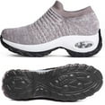 thumbnail image 4 of CHICVOMEY Women Slip On Sneakers Orthopedic Walking Shoes for Women Comfort Sneakers with Arch Support Air Cushion Sole for Running & Travel, 4 of 7