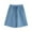 Blue, variant on Ltctricy Women's Plus Size Bermuda Shorts Elastic High Waisted Drawstring Knee Length Shorts Wide Leg Shorts