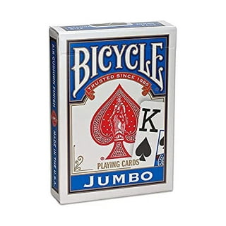 Hey! Play! Jumbo Playing Cards Giant 8 inch x 11 inch Plastic Coated Large Card Deck