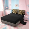 thumbnail image 3 of Erosebridal Kids Ball Sport Games 7-Piece Bedding Comforter Set,Pickleball Gaming Trophy King Bedding Sets For Boys,Reversible black, 3 of 7