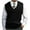 Black, variant on Men's Sweater Vest V Neck Casual Sleeveless Pullover Cable Knit Sweater Vest Black L