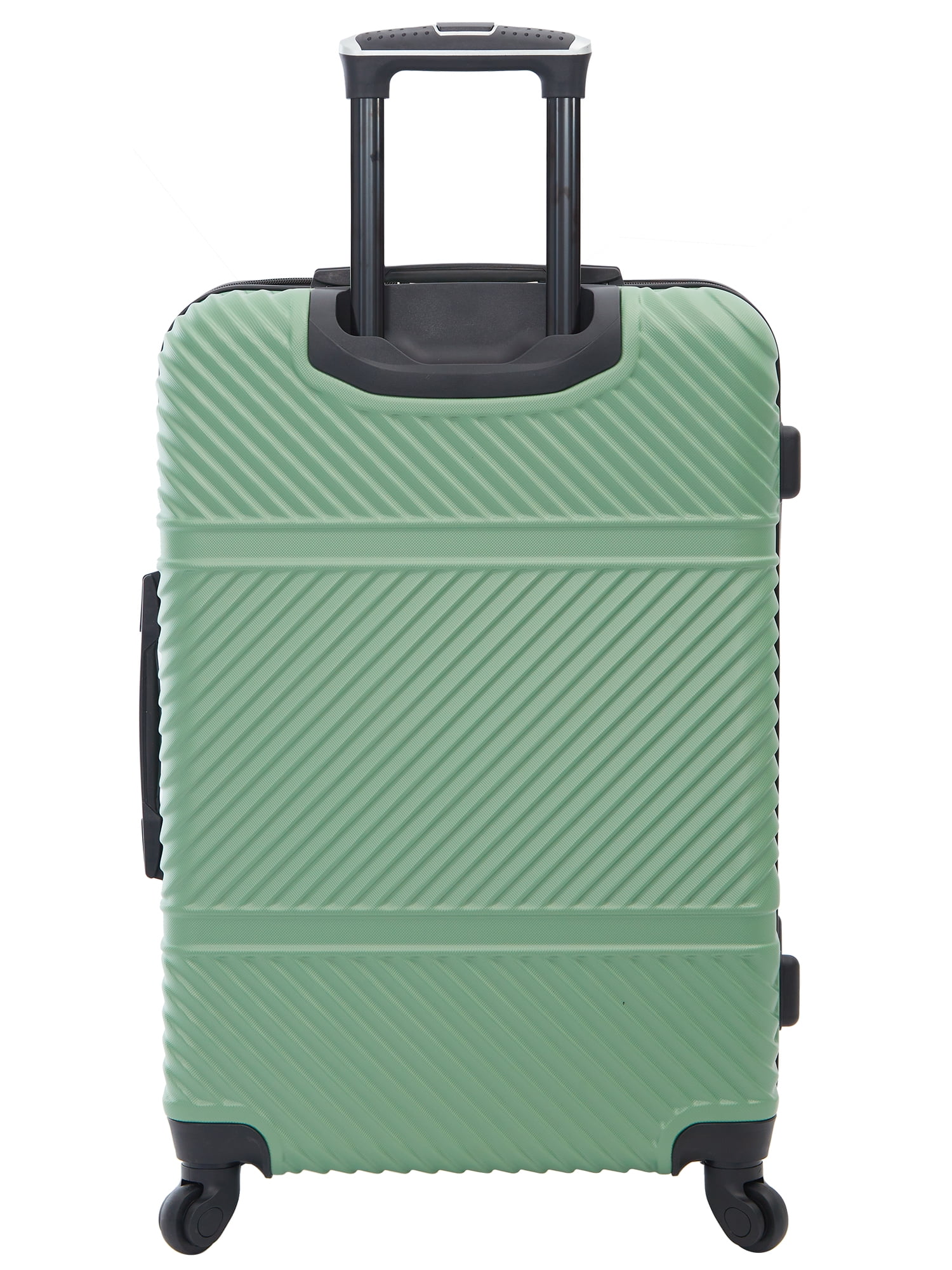 Wrangler 4 Pc Hardside Spinner Luggage Set with 20" & 25" Suitcases and Packing Cubes, Green