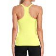 thumbnail image 2 of XINQIHANG Ribbed Workout Tank Tops for Women with Built in Bra Tight Racerback Scoop Neck Athletic Top, 2 of 7