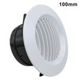 thumbnail image 2 of Air Vent Grille Circular Indoor Ventilation Outlet Duct Pipe Cover Cap Kitchen 100Mm, 2 of 9