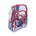 thumbnail image 3 of Spider-Man Backpack Clear Transparent 16" Miles Morales Marvel Boys Kids, 3 of 5