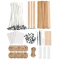 thumbnail image 1 of Kit para hacer velas Multiwins, 130 unidades, mechas para velas, 100% algodón, 1 of 9