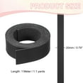 thumbnail image 2 of Uxcell Flat Suede Leather Lace, Faux Leather Strap Leather String Cord DIY Supplies Black, 2 of 7