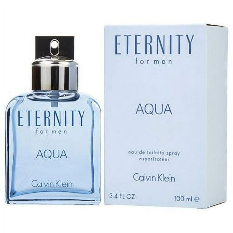 ($82 Value) Calvin Klein Eternity Aqua Eau De Toilette Spray, Cologne for  Men, 3.4 oz