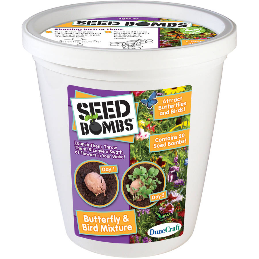 Seed Bomb Bucket, Butterfly and Bird Mixture
