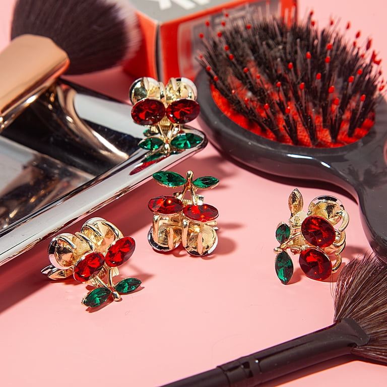 Enchante Small Rhinestone Cherry Claw Hair Clips 4-Pack - Walmart.com Enchante Small Rhinestone Cherry Claw Hair Clips 4-Pack - Walmart.com
