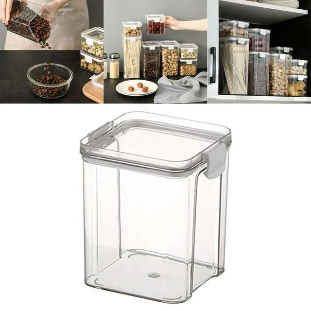 CRCMURE Closure Bags lids Boxes Airtight Food Storage Containers With Lids Kitchen Pantry Organization And Storage Plastic Scale Food Canisters For Cereal Flour Sugar Dry Food