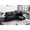 Dark Gray, variant on Linen Sectional Sofa with Pull - out and Chaise / Comfortable Sleeper for Overnight Guests