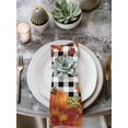 thumbnail image 2 of Maple Leaves Fall Cloth Napkins Set of 8 Reusable Dinner Napkins, Thanksgiving Pumpkins Rustic Corn Retro Plaid Cocktail Napkin Washable Table Napkins for Wedding/Holiday Party/Baby Shower 20"x20", 2 of 7