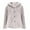Beige, variant on Women's Fleece Jacket Fluffy Fuzzy Hooded Coats Cotton Teddy Bear Coat Winter Plush Warm Jackets Sherpa Faux Fur Coat Button Down Outerwear Black M