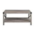 thumbnail image 2 of Pemberly Row Table Basse en Métal de 40 Pouces en Gris Lavé et Noir, 2 of 4