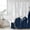 Blue, variant on Blue Marble Crack Shower Curtain, Waterproof Shower Curtains for Bathroom, Modern Abstract Geometric Texture Washable Fabric Bathtub Curtain Set Bath Decor with 12 Hooks 48"x72"