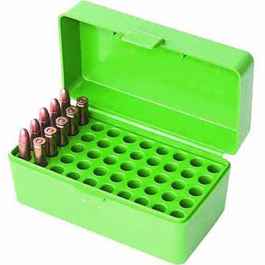 Rcbs Medium Rifle Ammo Box For 22 Savage 22 250 243 Win 6mm Green Walmart Com