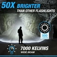 thumbnail image 6 of Taclight Max LED Rechargeable Flashlight - High Lumen, Ultra Bright, Flash Light - 7000 Kelvin Cree Tactical Flash Light – Compact Flashlights for Camping, Hunting, Home, Survival, Emergencies, 6 of 8