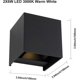 thumbnail image 2 of Aplique De Pared Al Aire Libre Apliques De Pared De 12w Lámpara Luz De Pared Arriba Abajo Led 3000k Blanco Cálido Aplique Moderno Impermeable Ip65 Aluminio Negro Para Sala De Estar Dormitorio, 2 of 5