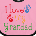 thumbnail image 4 of Inktastic Grandad Grandkids Handprints Boys or Girls Baby Bib, 4 of 4