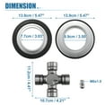 thumbnail image 7 of Unique Bargains 1 Set Front Axle Seal Replacement for Ford Super Duty F250 F350 2005-2014 Black, Silver Tone, 7 of 7