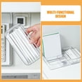 thumbnail image 3 of RUNROTOO Makeup Organizer for Vanity Clear Vanity Organizer Tray PET Organization for General Users 4-Piece Set, 3 of 7