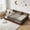 Espresso, variant on Sailvan Queen Floor Bed with Fence and Door, Solid Wood Kids Platform Bed Frame Grey
